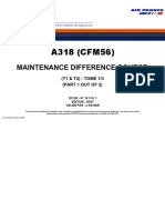 A318 (CFM56) : Maintenance Difference Course