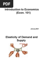 Introduction To Economics (Econ. 101) : Janury, 2021