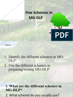 The Five Schemes in MG-DLP