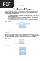 Combinational Circuits: UNIT-2