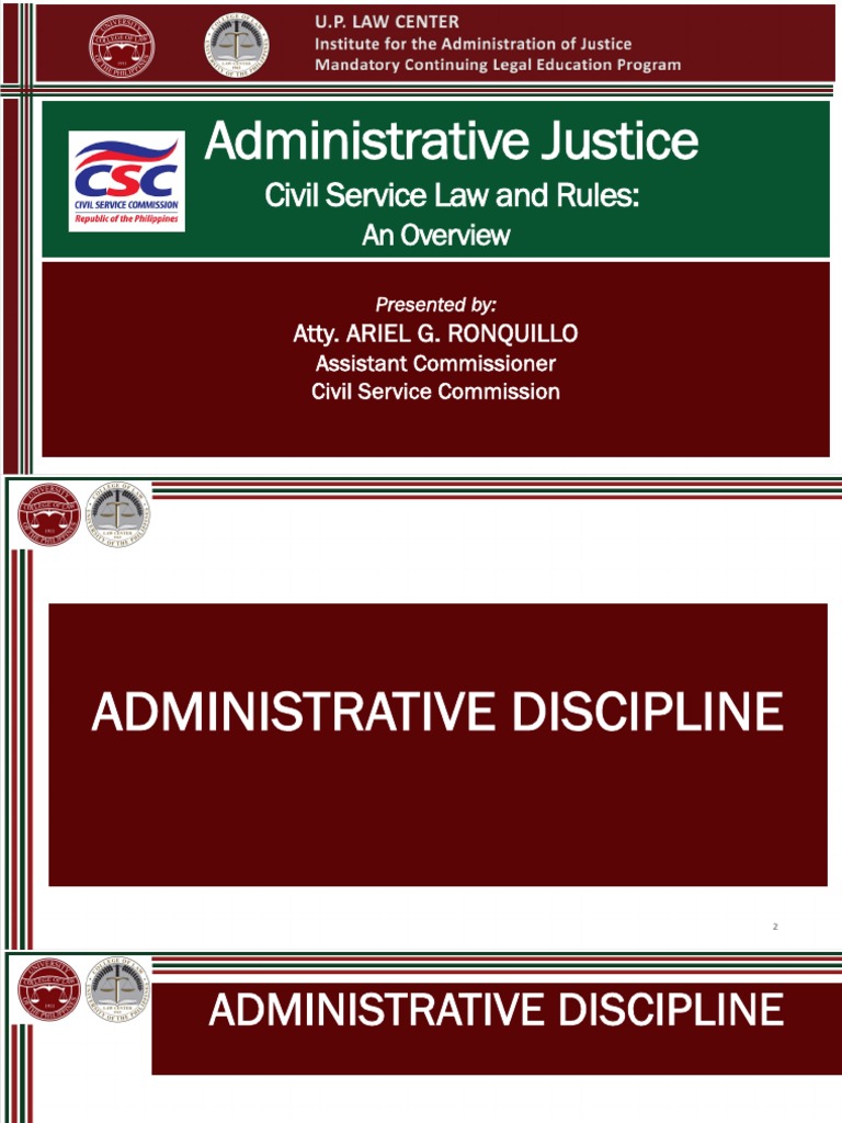 May 24 Assistant Commissioner Ronquillo (Administrative Justice Civil