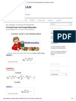 12 Contoh Soal Limit Fungsi Matematika - Pengetahuan Olandsky
