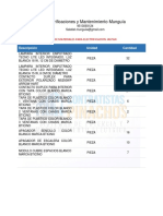 Presupuesto Ranurado Cableado Eléctrico y Colocacion de Accesorios OF