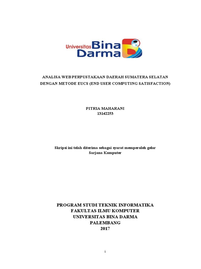 Analisa Kepuasan Web PUSDA Sumsel | PDF