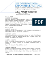 2013 Election PRAYER WARRIORS