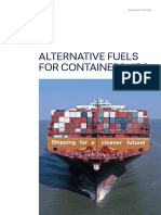 Alternative fuels for container ships cut emissions