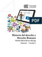 MANUA - U3 - Historia Del Derecho y Derecho Romano
