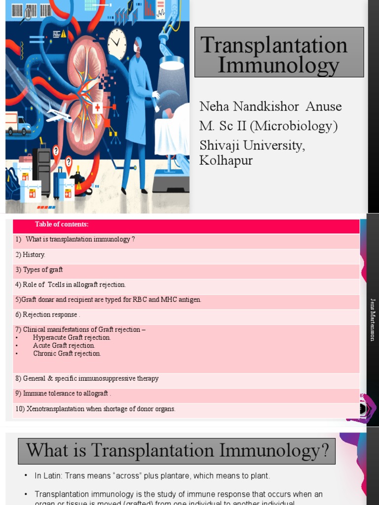 Transplantation Immunology 01 | PDF | Transplant Rejection | Organ ...