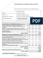 2022 Grille D'évaluation Orale