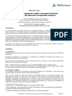 Guide Pour Laudit Des Fournisseurs Et Sous-Traitants de Fabricants de DM FR