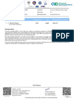 Interpretation: No. Investigation Observed Value Unit Biological Reference Interval