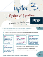 Chapter 3 - System of Equations