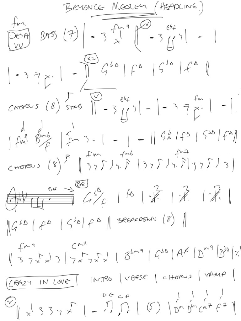 Beyonce Medley (Headline) | PDF