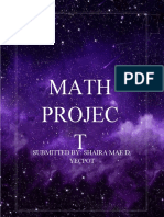 Math Projec T: Submitted By: Shaira Mae D. Yecpot