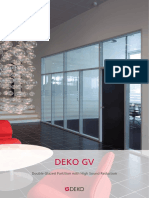 Deko GV: Double Glazed Partition With High Sound Reduction