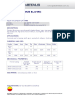Phosphor Bronze Bushing C90710/C90810 (PB1 & PB2) : Relative Specifications