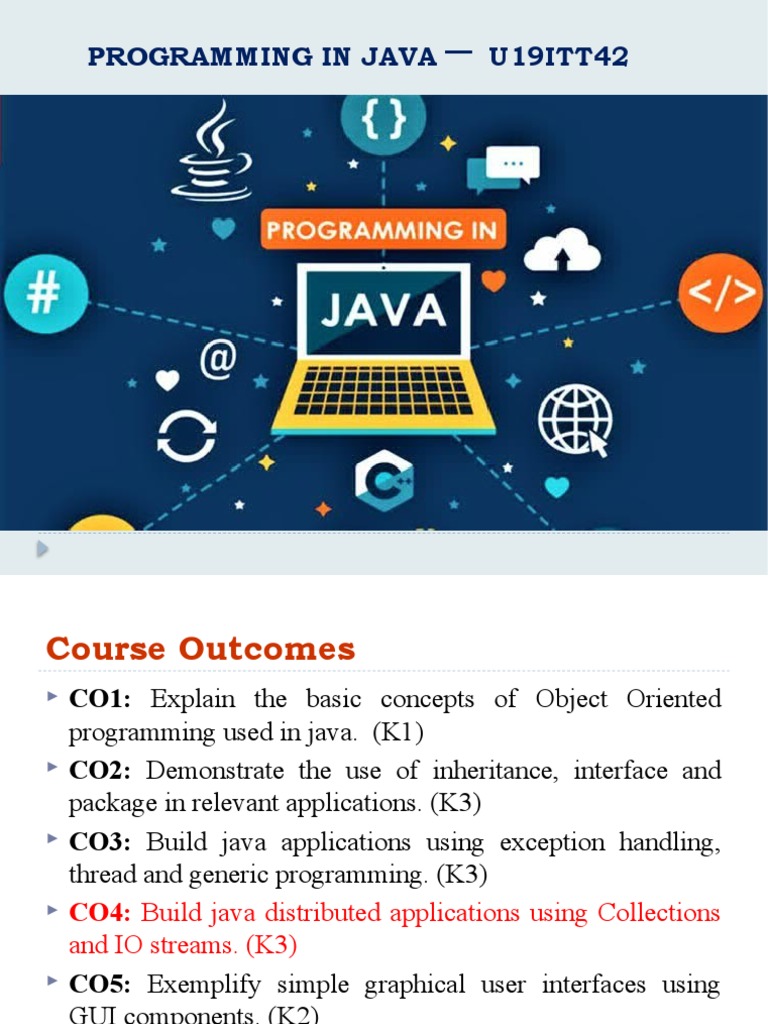Java Programming Course Overview | PDF | Array Data Structure | Class ...