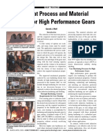 Heat Treat Process and Material Selection For High Performance Gears