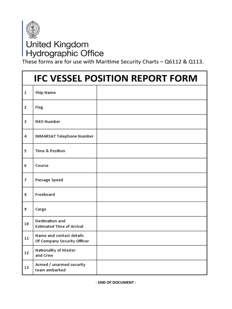 Maritime Security Charts Q6112 & Q6113 | PDF