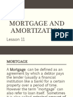 Mortgage and Amortization: Lesson 11