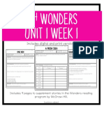 5 Wonders Unit 1 Week 1: Includes Digital and Print Versions