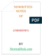 Handwritten Notes - Chem15tryB&WN0te5