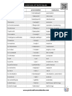 Liste Vocabulaire Technologie