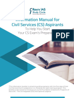 Information Manual For Civil Services (CS) Aspirants: To Help You Start Your CS Exam's Preparation