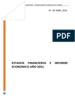 Informe Financiero 2021 Cdr-Psicologos