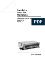 Installation Operation Maintenance: Chilled Water Fan Coil Unit Model HFCA Size 03 14