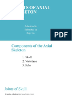 Joints of Axial Skeleton