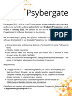 Psybergate Grad Programme 2021
