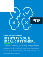 Identify Your Ideal Customer.: Module 1: My Target Market