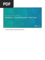 AWS Module 1 - Cloud Concepts Overview