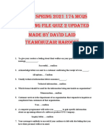 Eng201 Spring 2021 174 Mcqs Searching File Quiz 2 Updated Made by David Laid Team (Huzair Haroon)