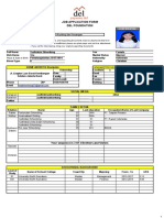 Job Application Form for Accounting and Finance Position