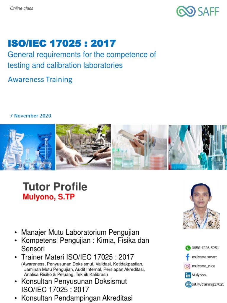 Pelatihan ISO 17025 untuk Lab Uji | PDF