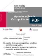 Clase Maestra: La Corrupción. Tendencias Globales y Situación en El Perú