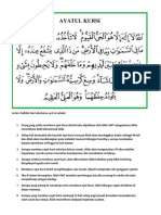 Antara fadhilat dan kehebatan ayat ini adalah