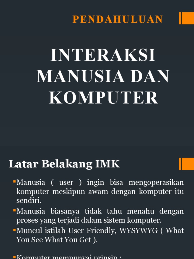 Latar Belakang Interaksi Manusia-Komputer | PDF | Komputer