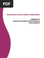 Analise de Solos para Fundacoes Unidade II