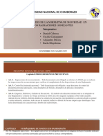 Diapositiva Análisis de La Normativa de Seguridad en Trabajos Con Radiaciones Ionizantes