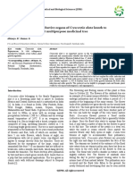 In Vitro Response of Reproductive Organs of Crescentia Alata Kunth To