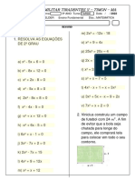 Resolução de equações de 2o grau e problemas de matemática