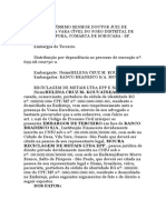 Petição Inicial - Embargos de Terceiro - Embargos de Terceiro Cível - TJSP