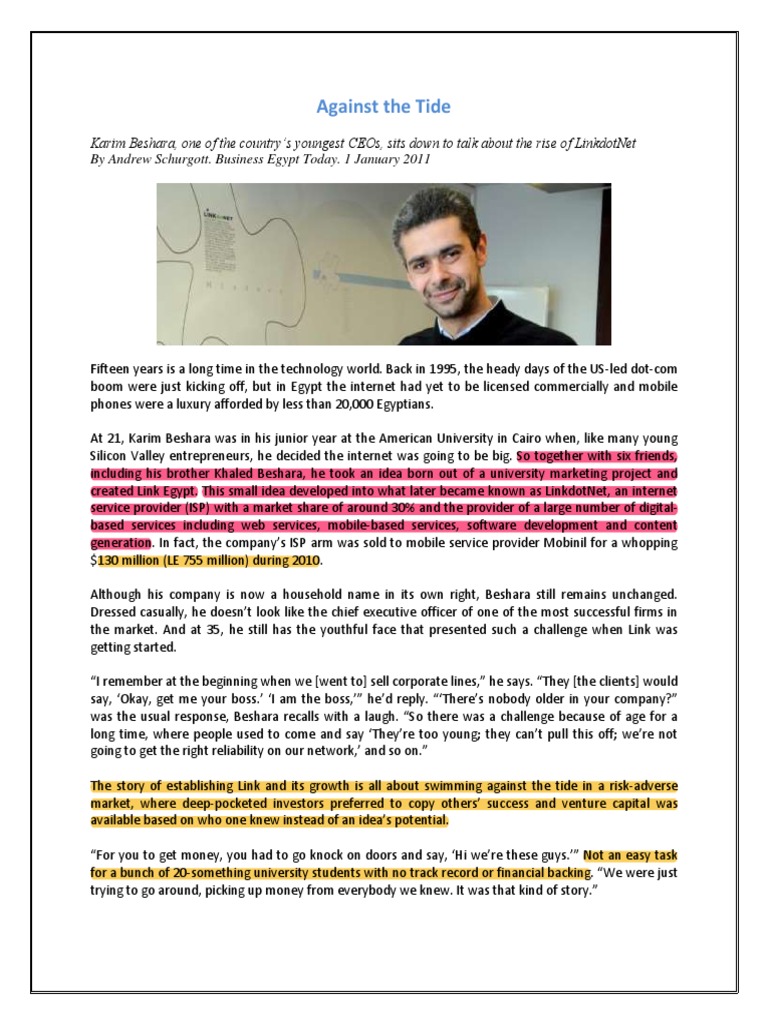 Karim Beshara: LinkdotNet's Rise | PDF | Technological Convergence | Brand