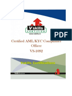 Vs 1092 Certified Aml Kyc Compliance Officer Brochure