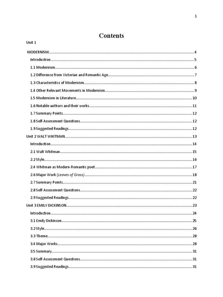 Critique of Dickinson's Poetry Elements | PDF | Modernism | Leaves Of Grass