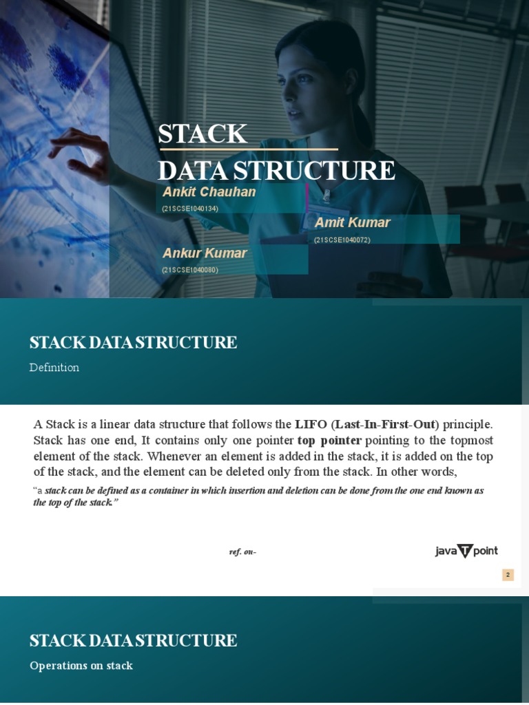 Implementation of two stacks in a single array and analysis of its ...