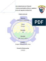 Portafolio de Calculo Variable - Yorley Delgado